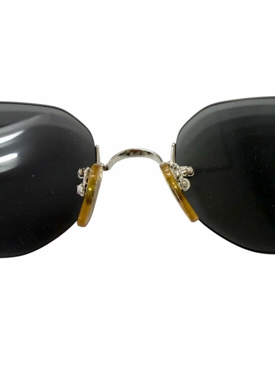 Cartier Trinity Two Point Rimless Sunglasses Eyewear Silver Black 20 main image 11